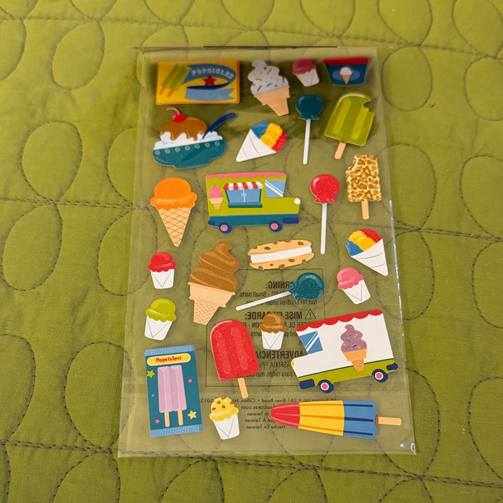 Colorful Ice Cream and Treats Stickers